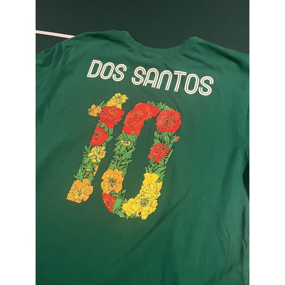 Nike Dos Santos Mexico 2016 Copa America Centenario Soccer T-Shirt LARGE Flowers - Picture 1 of 6
